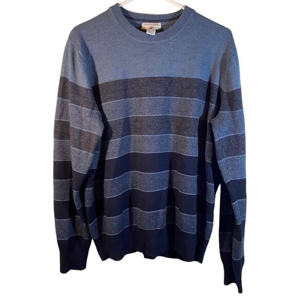 Dockers Blue Long Sleeve Sweater Size Large - Picture 1 of 9